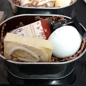 Sunflower and Hemp Body lotion, Goats Milk Soap and Shower Steamer